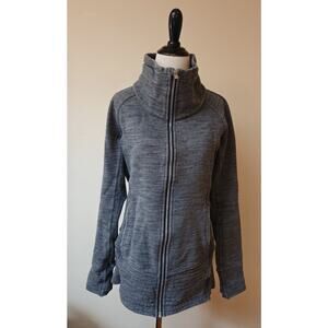 Lululemon Radiant Jacket II Full Zip Funnel Neck Heathered Grey Women’s Size 8